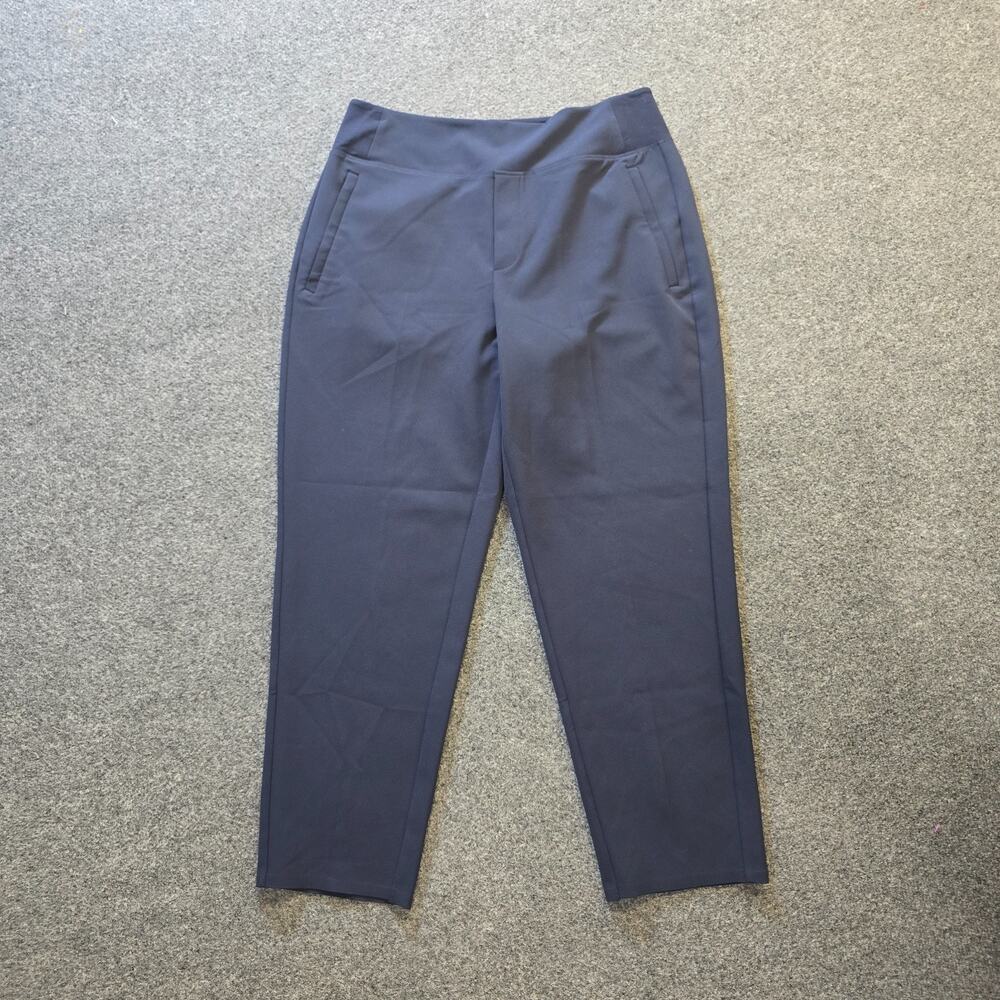 Athleta Pants Women Size 10 Petite Blue Tapered Stretchy Pull On Capsule Minimal